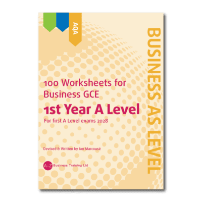 AQA Business Studies AS Worksheet (for first A Level exams 2028)